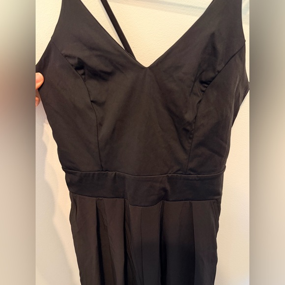 NEW HALARA Breezeful™ Wide Leg Resort Slip Black Women's Jumpsuit Sz XS - Picture 7 of 14